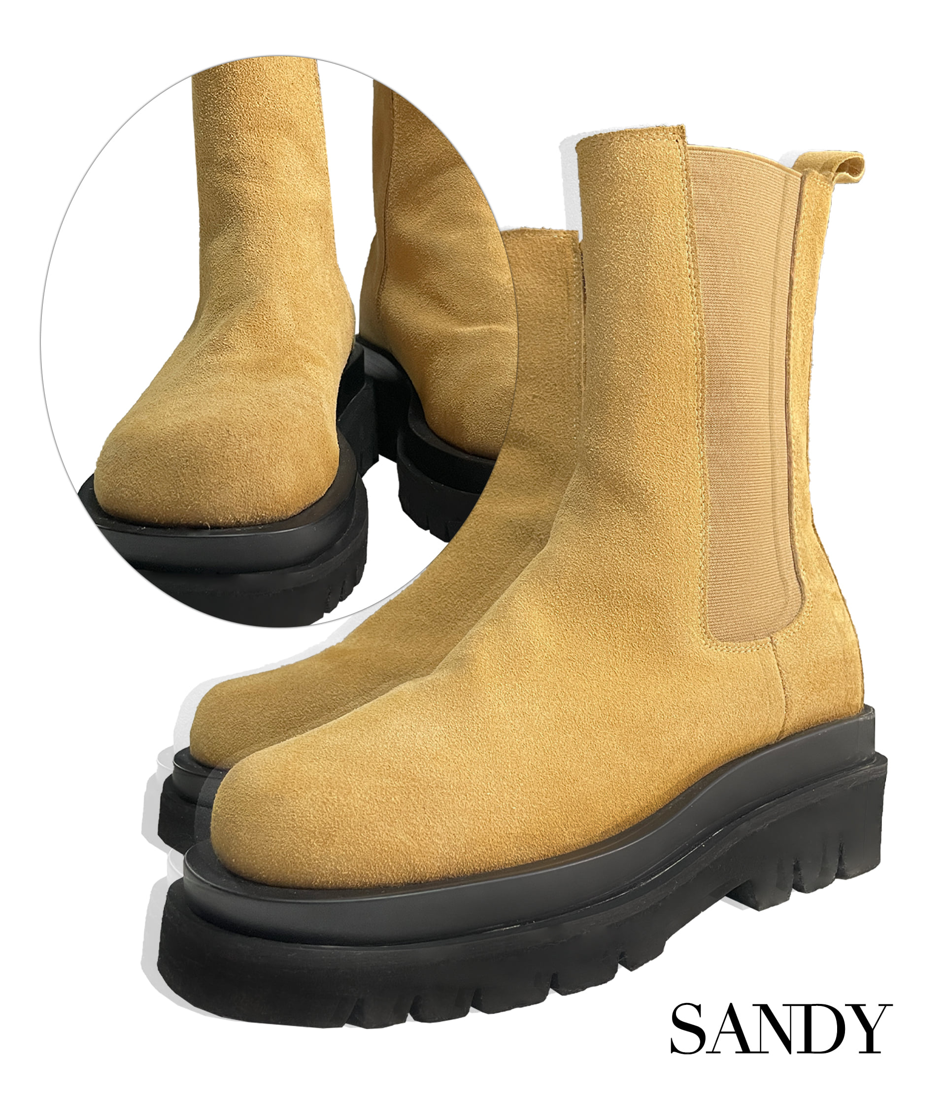 SANDY LEATHER BOOTS